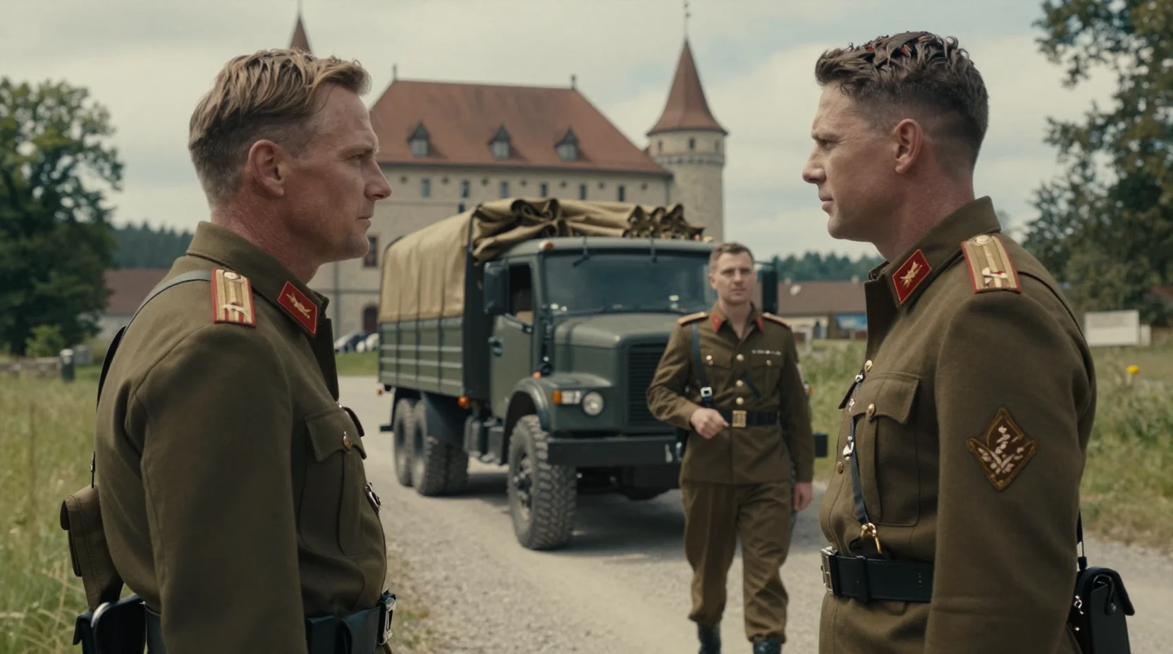 Arrival at Castle Itter