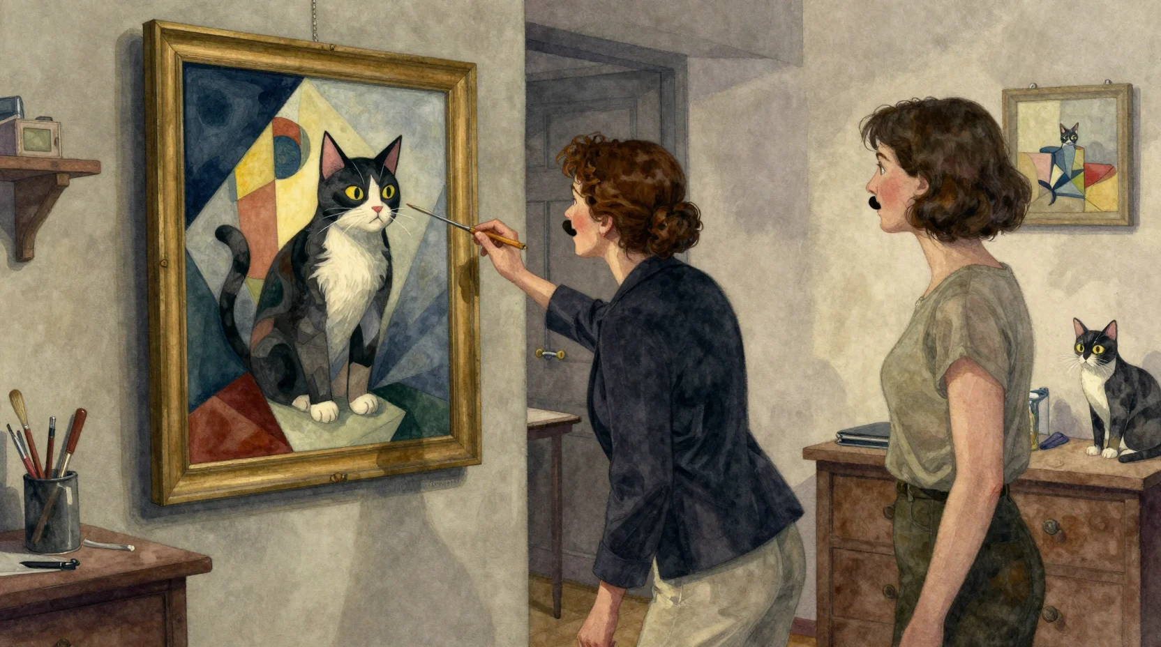 The Doorway Through Canvas