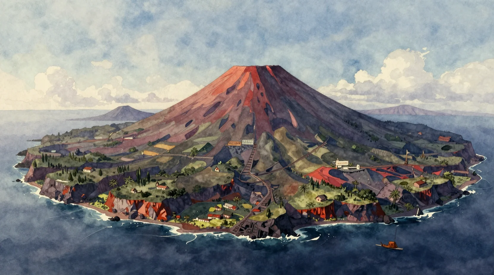 The Uncharted Volcanic Island