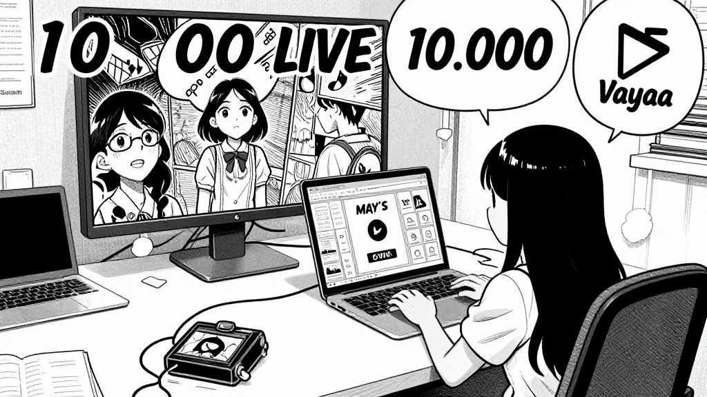 Maya’s livestream goes live, with 10,000 viewers online.