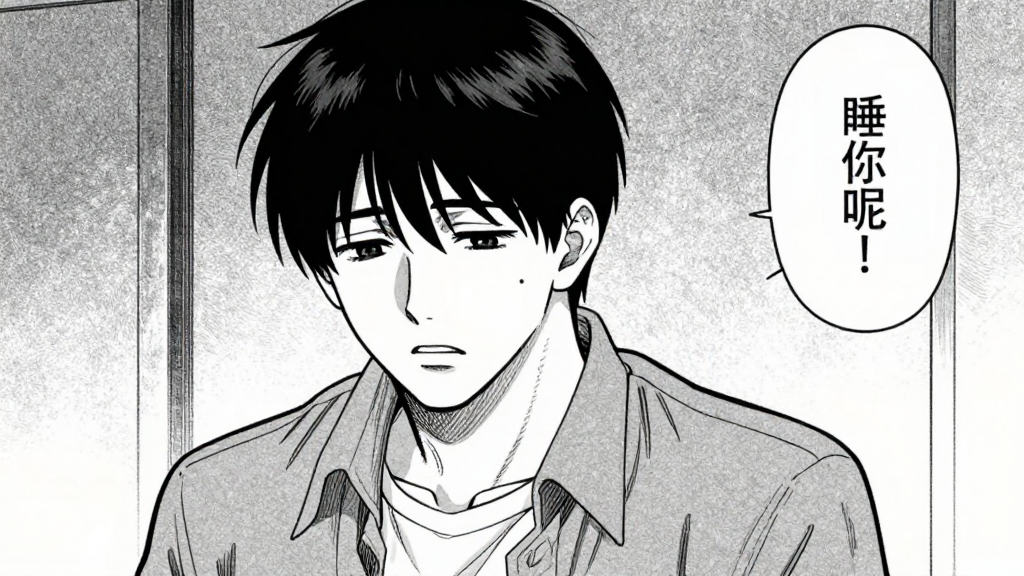 Franz speaks to Elias, his expression heavy with sorrow and wisdom.