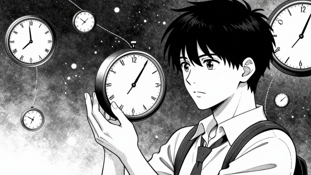 Elias releases the echo, the clocks falling silent as the space trembles.