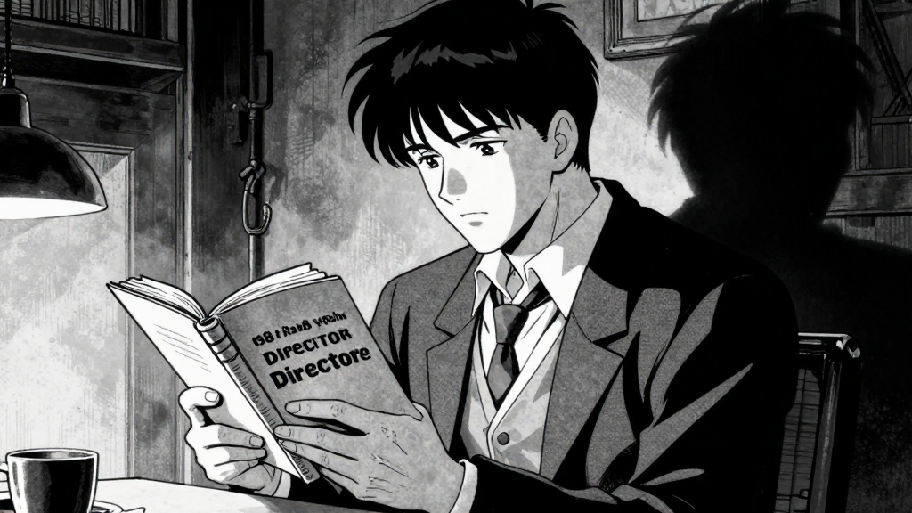 Marco reads from the 1968 asylum director’s journal, his face shadowed in the dim light.