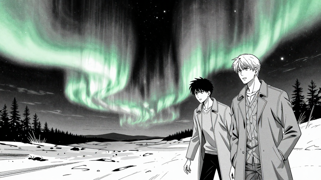 Auroras pulse, Chen and Webb frozen in place, tension in the air.