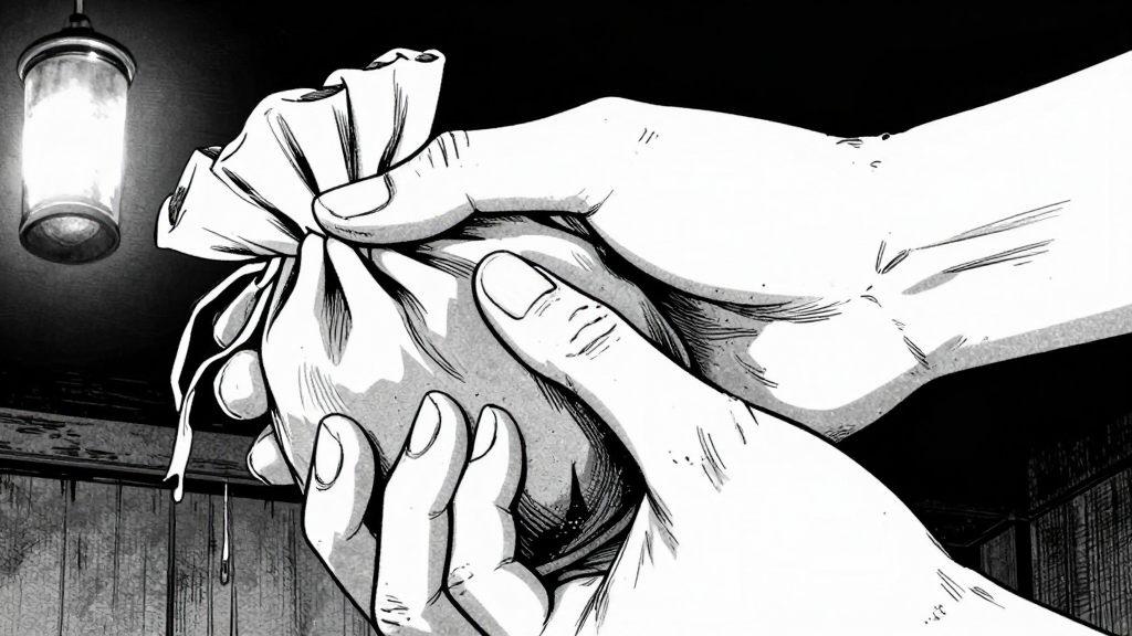 Clara’s trembling hands, ash pouch in Silas’s hand.