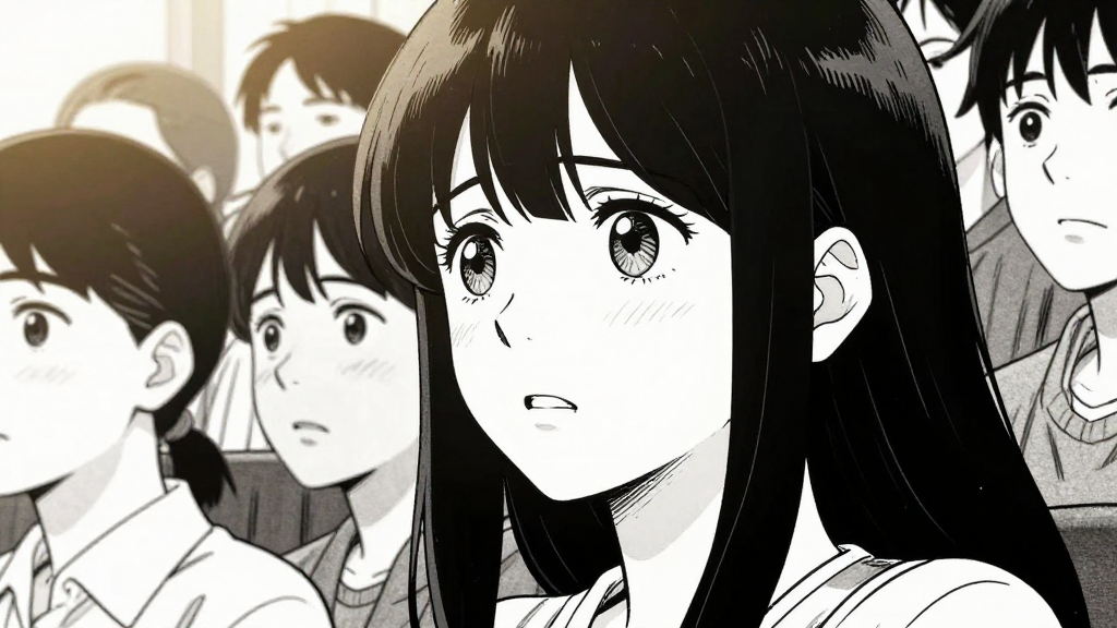 Lyra watches from the crowd, face a mix of concern and resolve.