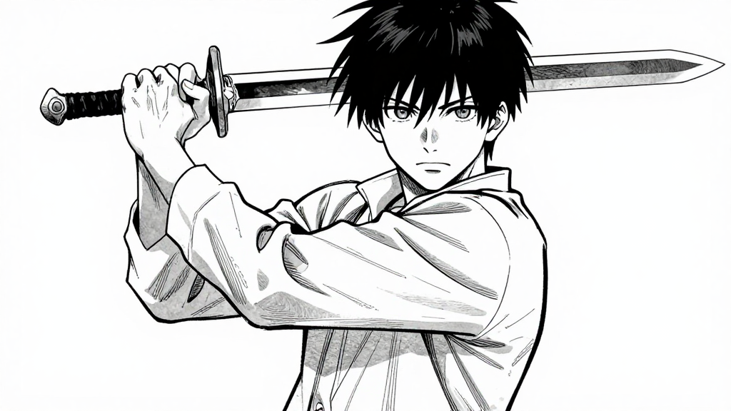 Kaelen raises his blade, assuming the First Position of Ironwood.