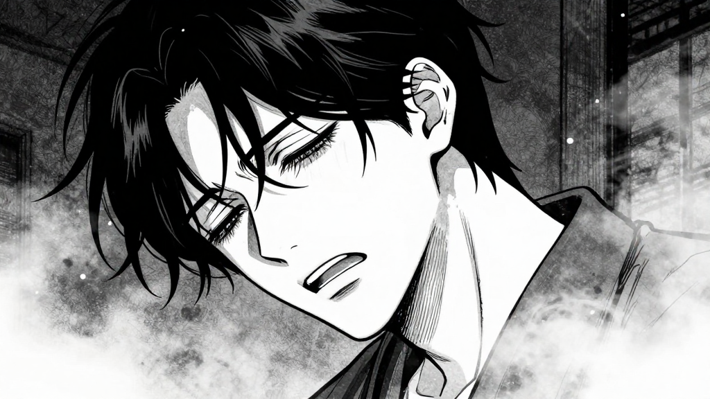 Min-jun’s face contorts in pain as the ritual consumes him, his body fading into the mist.