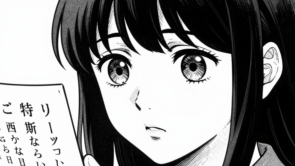 Elena’s face, eyes wide with realization, as she reads the names.