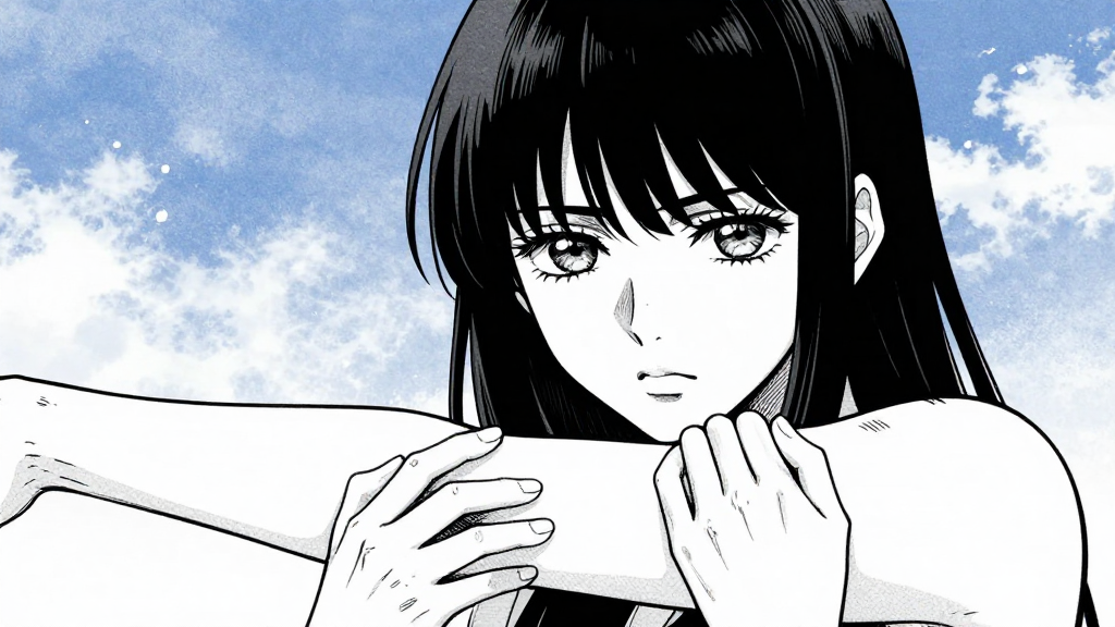 Elara’s fingers touch Vesper’s arm, breaking the spell.