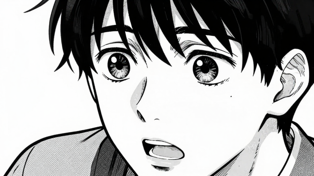 Thomas’s face as he speaks, eyes searching Rivka’s.