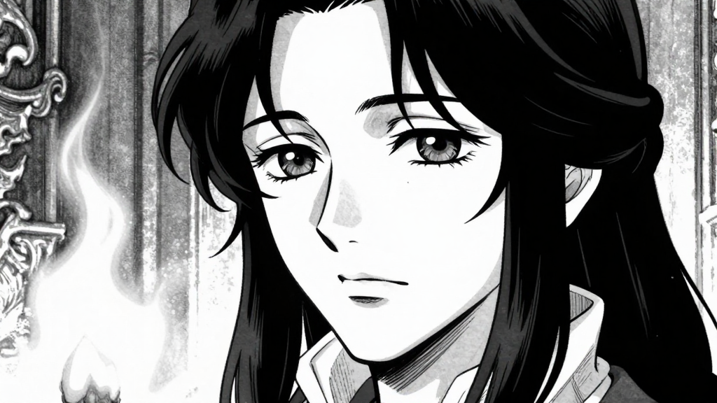 Pompadour’s face is calm but resolute as they speak to d'Éon.