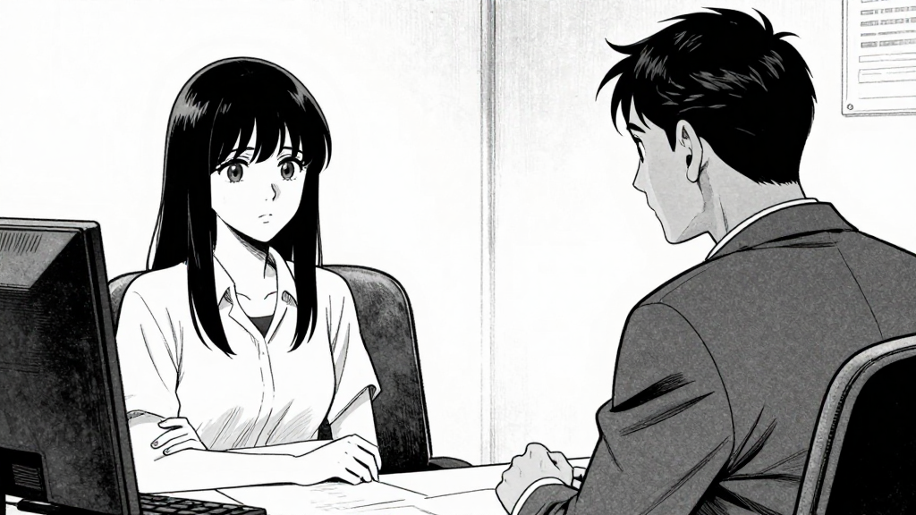 Elena and Amit sit across from each other in his office, tense but concerned.