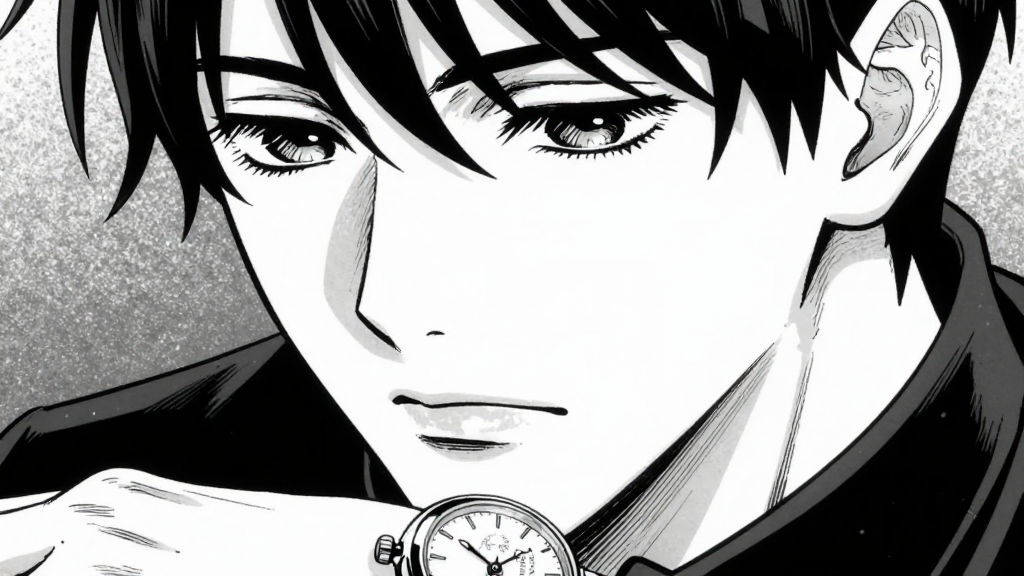 Blackwood’s polished watch catching the light. His face is calm, almost serene.