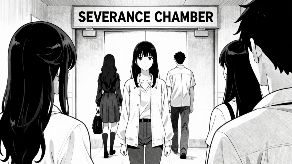 Elena, Kain, and Yuki approach the Severance Chamber.