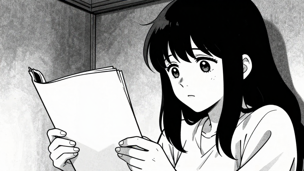 Eleanor’s eyes scan the rejected manuscript pages in the corner of the room.