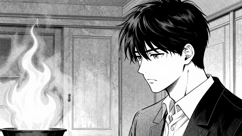 Soo-min approaches slowly, eyes locked on Min-ho.