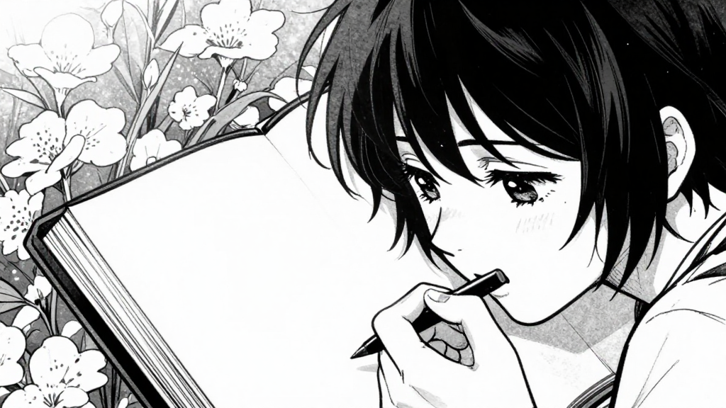 Eleanor opens her sketchbook, hands trembling as she begins to draw.