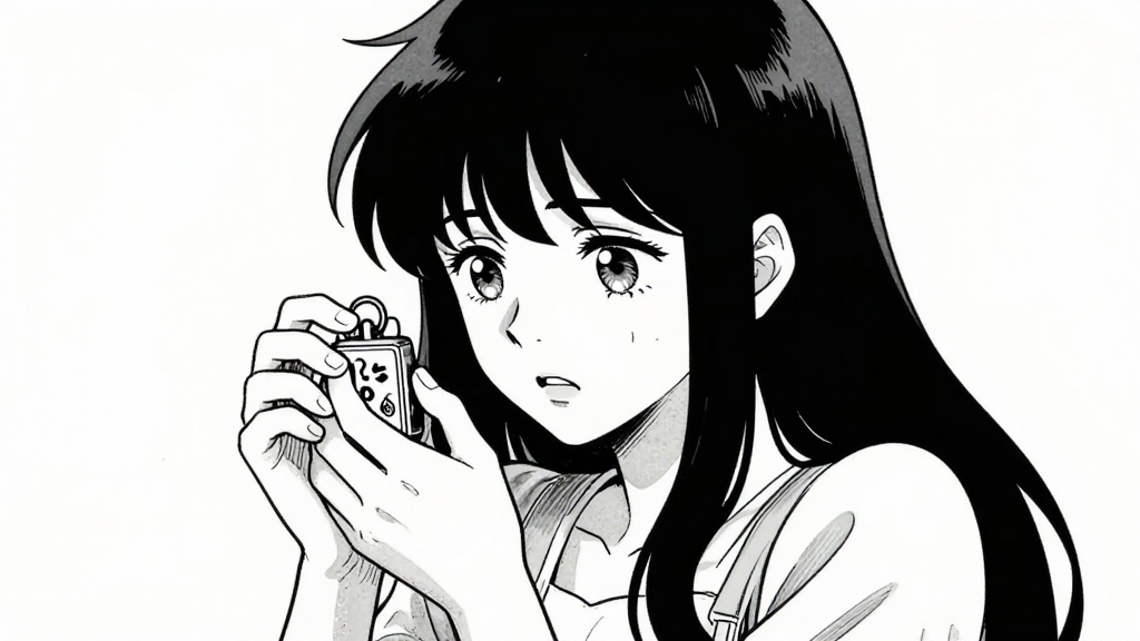 Clara clutches the locket, her eyes locked on the symbols. Her face shows fear and resolve.