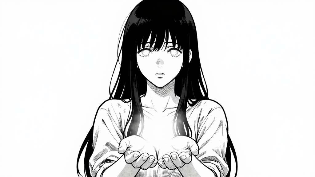 Clara steps forward, eyes glowing faintly as she accepts the truth of her gift.