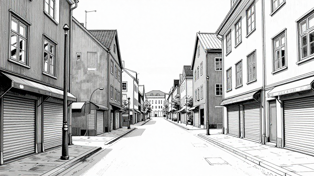 Silent Reykjavik, empty streets and closed businesses.