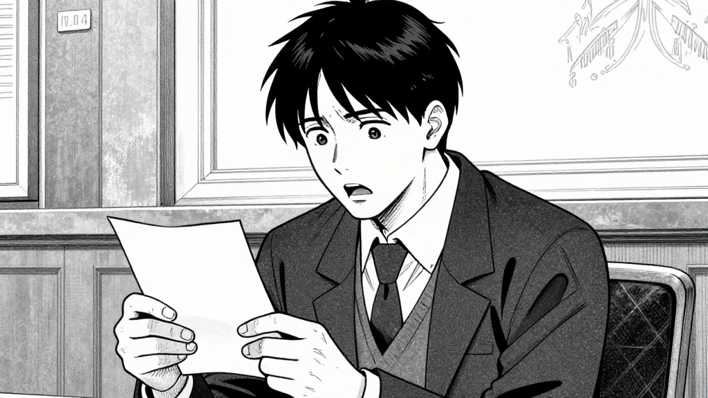 Ólafur at Parliament, reading a note from Guðrún.