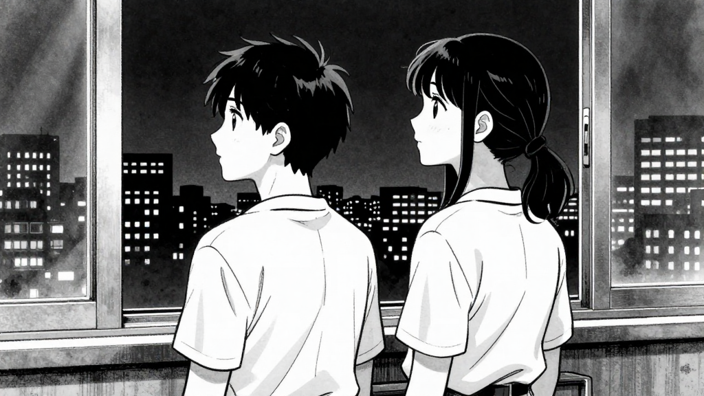 Elena and Sarah standing together, looking out at the city, ready to face the future.