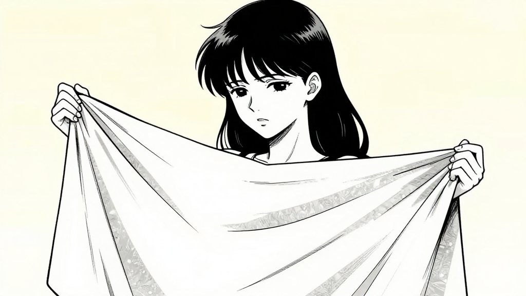 Elara holds the memory-cloth, her posture tense.