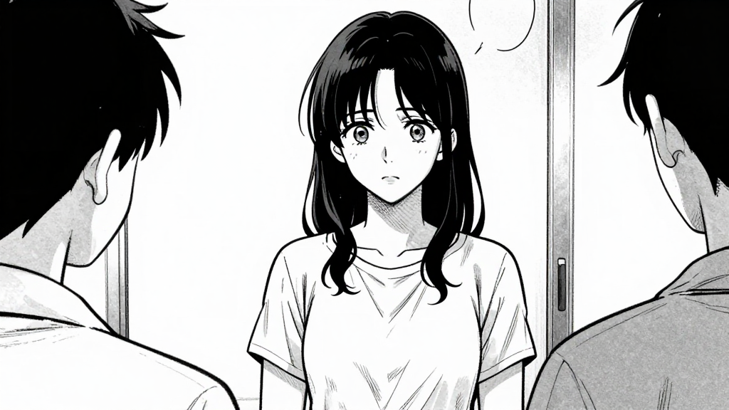 Martha stands firm, no fear in her eyes.