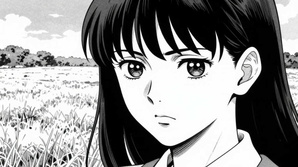 Maya's face shows resolve as she makes a silent decision to return to the field.