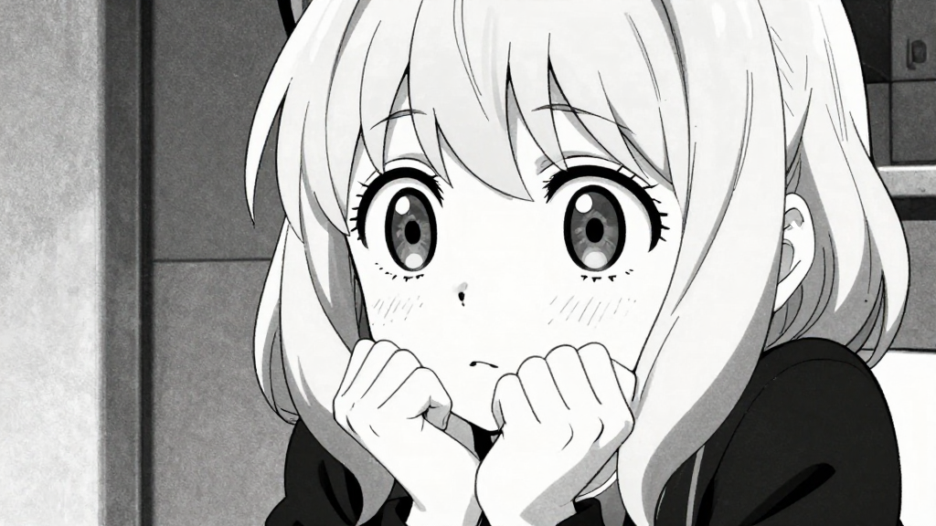 Anya’s hands wring together, eyes pleading as the room falls silent.