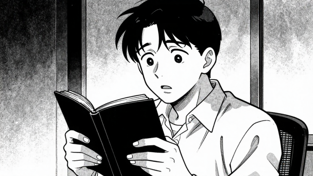 Dr. Keller drops his journal, eyes wide with disbelief.