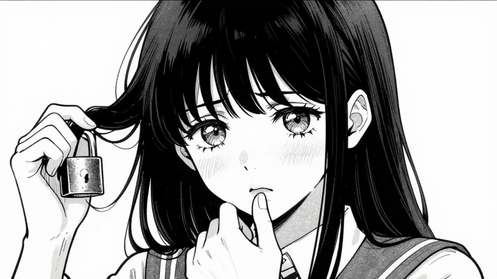 Clara senses something wrong, twists a lock of hair, presses fingertips together.