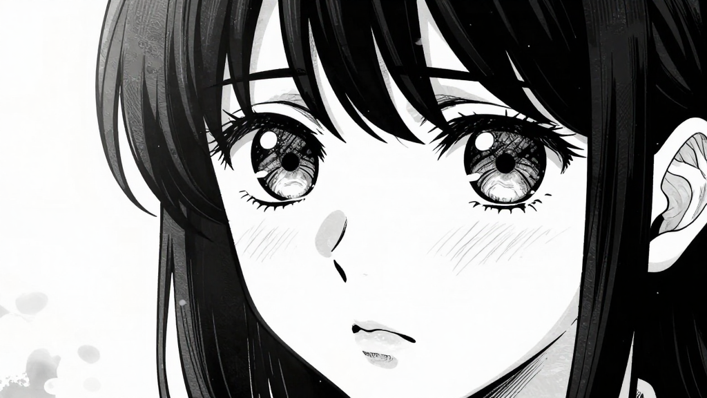 Mae’s eyes reflect the tank’s groaning. Her face shows deep self-doubt.