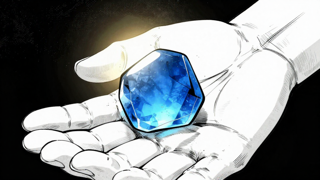 The blue sea glass in Yuki’s palm, glowing faintly with an unusual warmth.