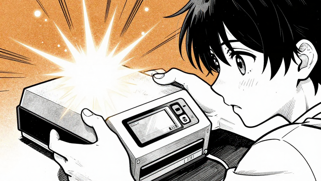 Aria’s scanner slips from her hand, sparking and whirring.
