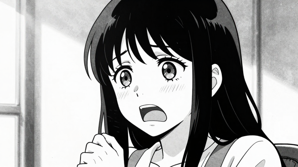 Katarina's face as she speaks, her voice trembling with emotion.