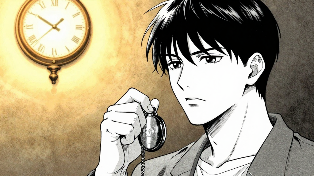 Clara grips her locket, chin high, demanding answers from Elias.