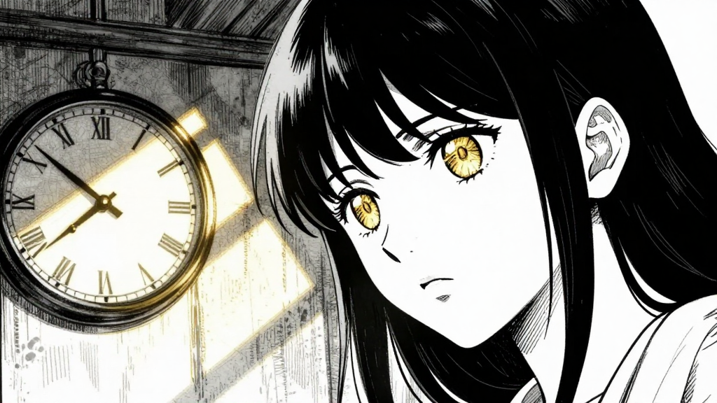 Clocks tick louder, the automaton’s golden eyes seem to focus on Clara.