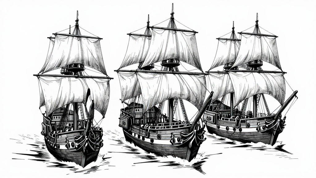 Three pirate vessels converge on the Operational Theater in a perfect Red Flag formation.