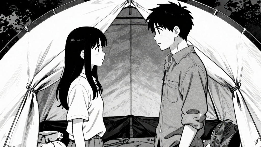 Maya and Tenzing stand in the tent, facing each other, tension in the air.