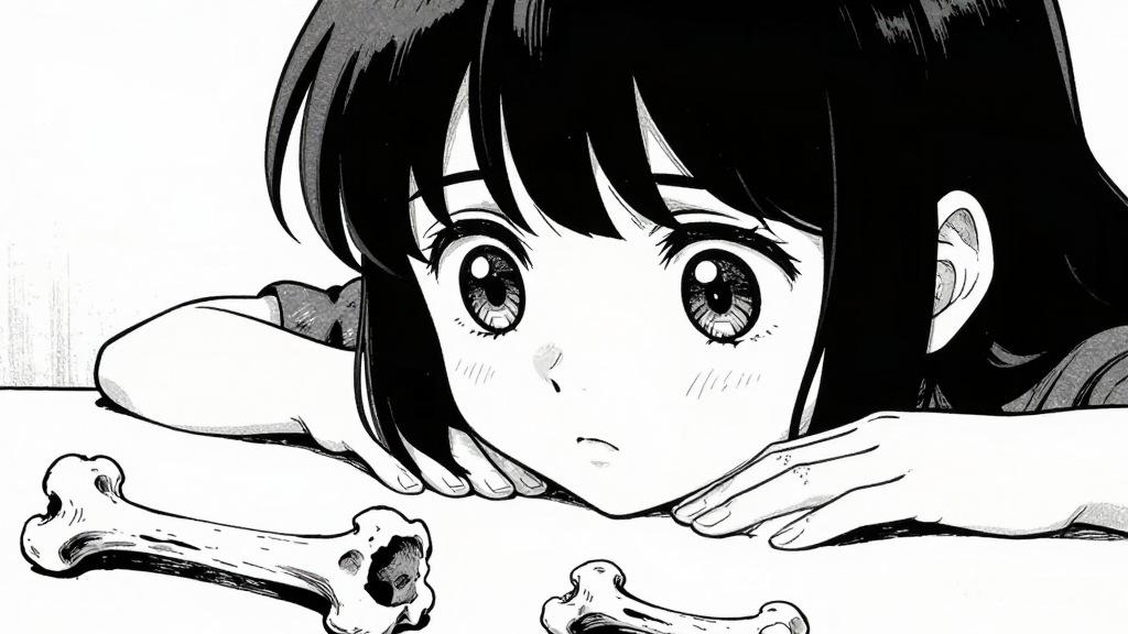 Maya’s wide eyes, staring at the scattered bones on the table.