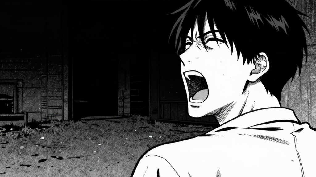 The entity's scream cuts off, silence falls.