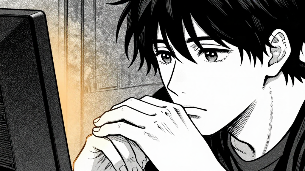 Marcus’s hands interlaced, eyes distant.