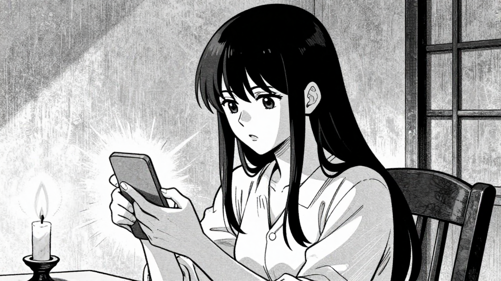 Chiyo paces the room, counting on her fingers, her voice steady and determined.