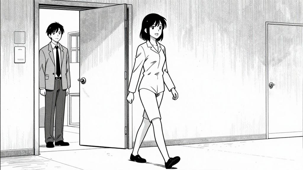 Eleanor walks out of the chamber, Silas waiting at the door.