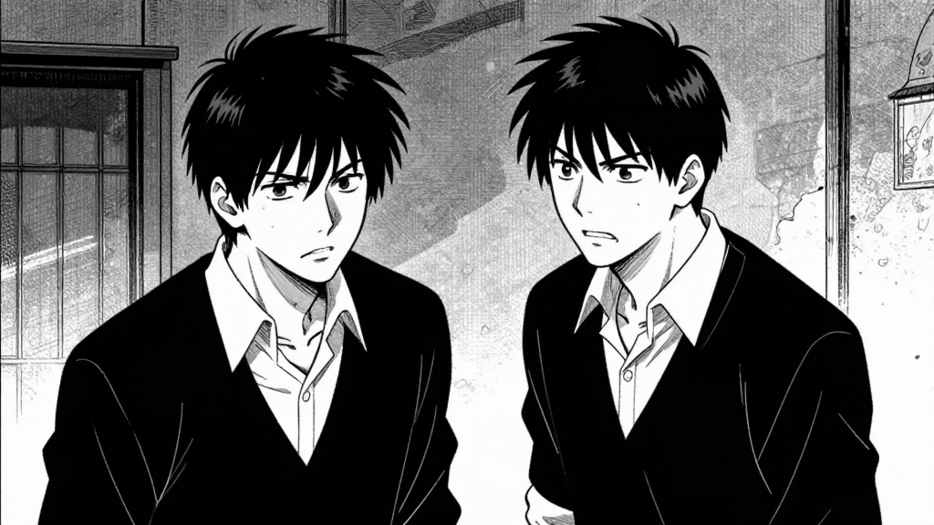 Hiroshi admits the master’s refusal to adapt doomed the workshop. Emotional intensity.