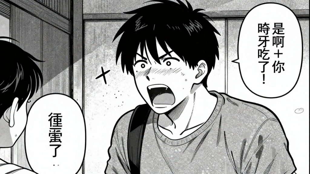 Hiroshi shouts about his family’s starvation, won’t let pride kill again. Emotional peak.