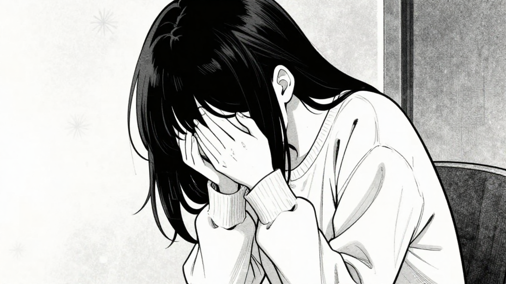 Yuki bows deeply, hands trembling slightly beneath her sleeves.
