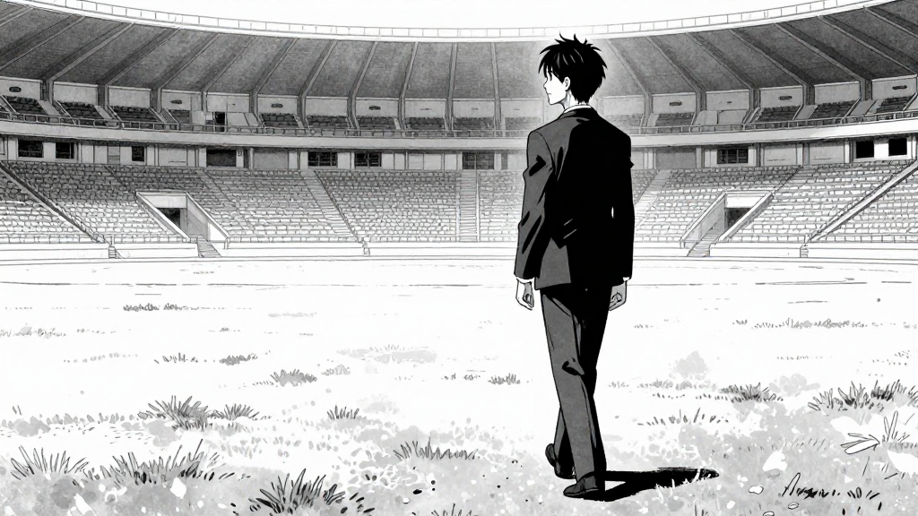 Cassian walks away, the arena fading behind him.